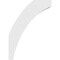 Ekena Millwork 5"W x 10"D x 14"H Standard Thorton Architectural Grade PVC Knee Brace BRCP05X10X14THR - alternate 2
